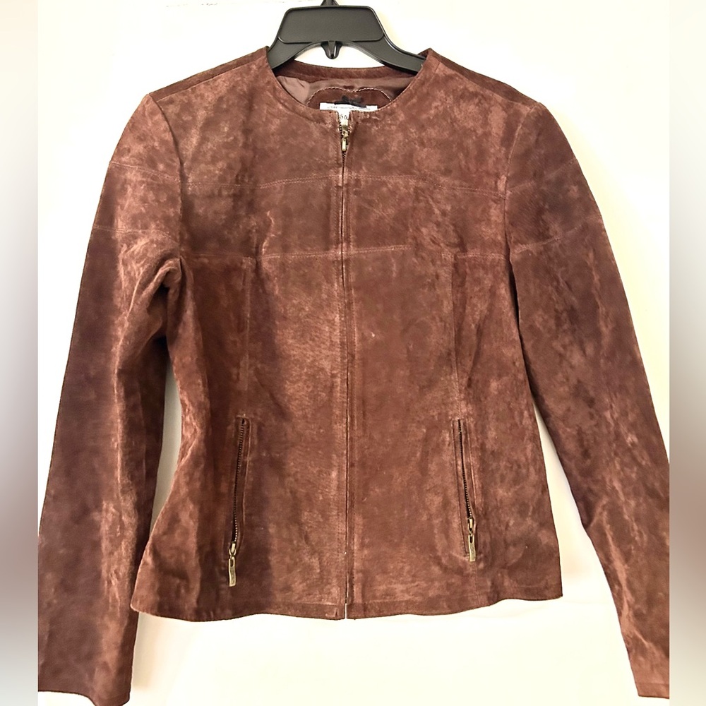 Live a Little Vintage Brown Leather Jacket